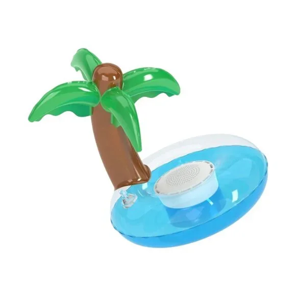 Pool Speaker Inflatable Palm Tree Waterproof Floating Bluetooth Speaker - Picture 1 of 3